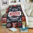 Bf01 Minnie Premium Fleece Blanket Premium Blanket