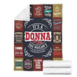 Donna Premium Fleece Blanket Premium Blanket