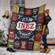 Inez Premium Fleece Blanket Premium Blanket