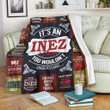 Inez Premium Fleece Blanket Premium Blanket