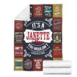 Janette Premium Fleece Blanket Premium Blanket