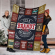 Brandy Premium Fleece Blanket Premium Blanket