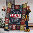 Lena Premium Fleece Blanket Premium Blanket