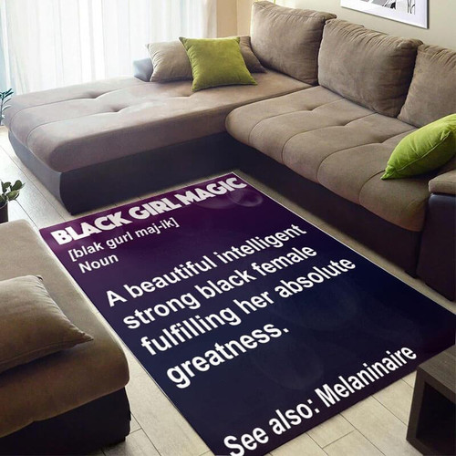 Cool African Fancy Afrocentric Black Queen Girl Magic Large Area Rugs Highlight For Home, Living Room & Outdoor Area Rug