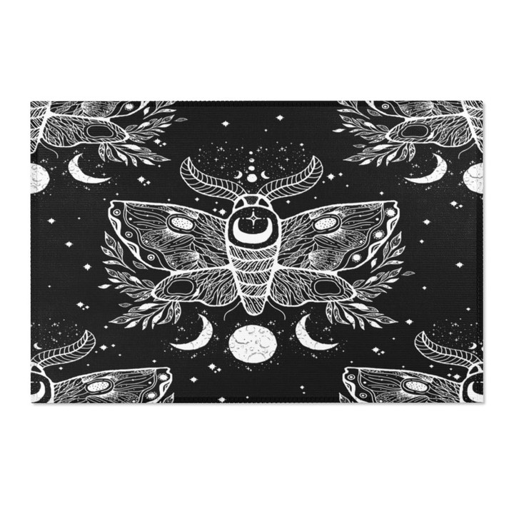 The Gothic Moth Area Rug