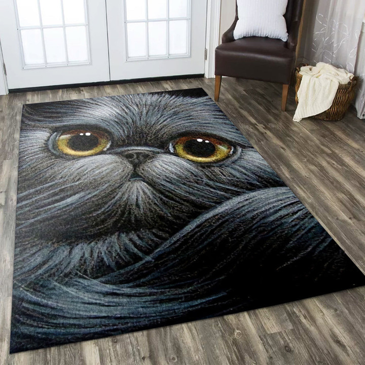 Chartreux Cat Rectangle Rug Gift For Cat Lover