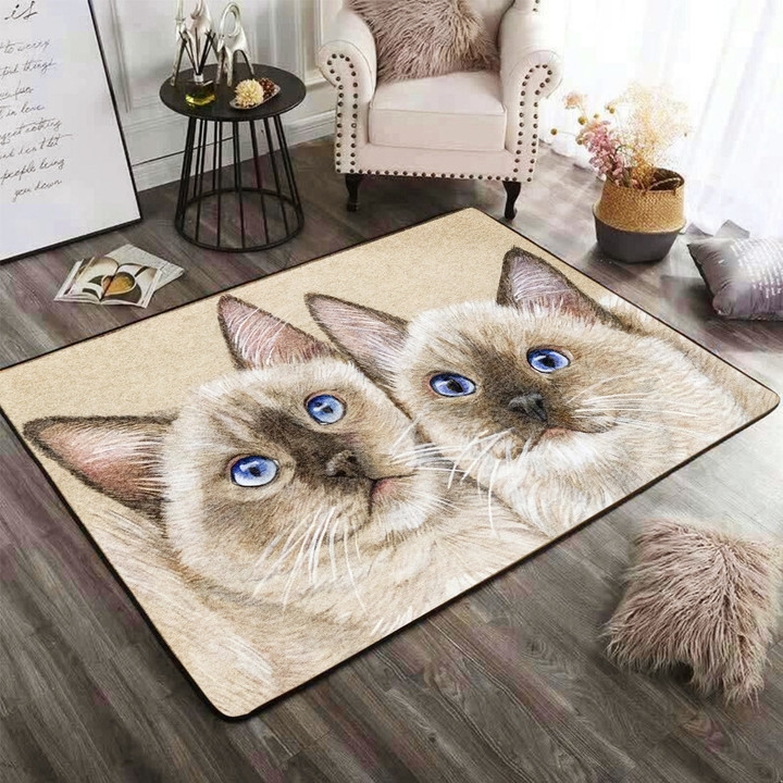 Ragdoll Cats Rectangle Rug Gift For Cat Lover, Living Room & Outdoor Area Rug