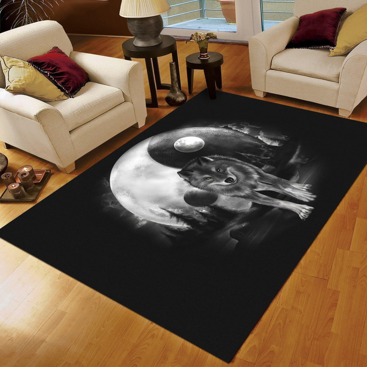 Wolf 3D All Over Printed Rug