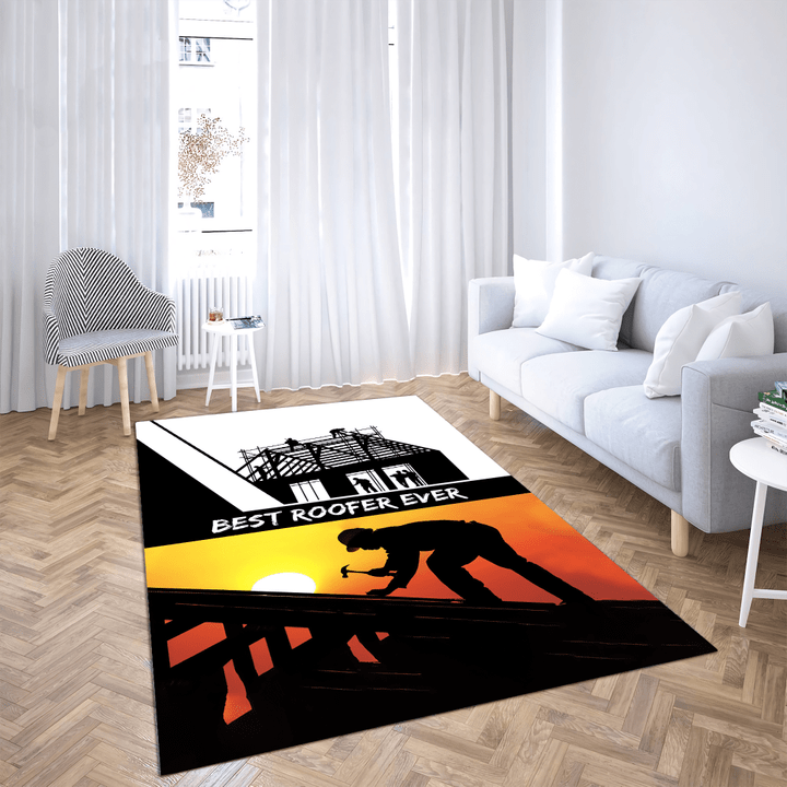 The Best Roofer 3D Rug Highlight For Home, Living Room & Outdoor Area Rug