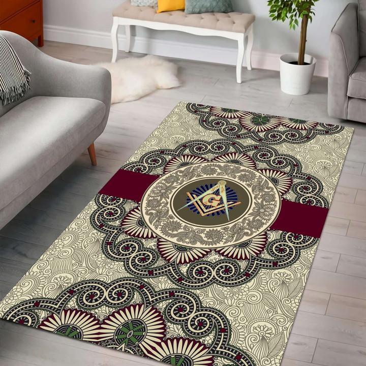 Freemasonry 3D All Over Printed 1 Rug Highlight For Home, Living Room & Outdoor Area Rug