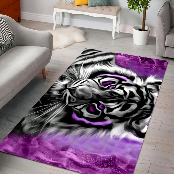 White Tiger Rug Highlight For Home, Living Room & Outdoor Area Rug