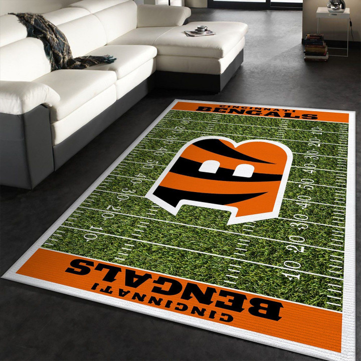 Cincinnati Bengals NFL Large Area Rugs Highlight For Home, Living Room & Outdoor Area Rug