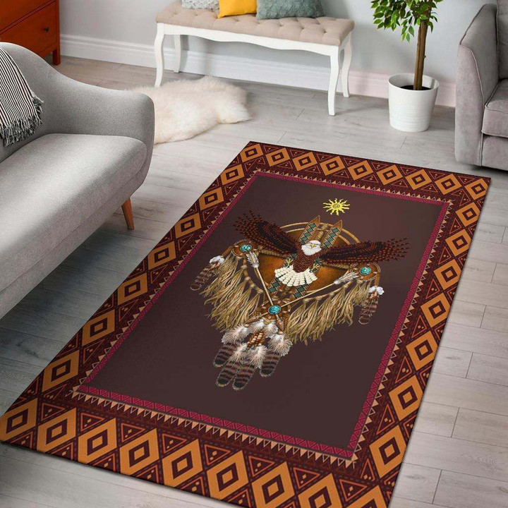 Sun Owl Dreamcatcher Large Area Rugs Highlight For Home, Living Room & Outdoor Area Rug