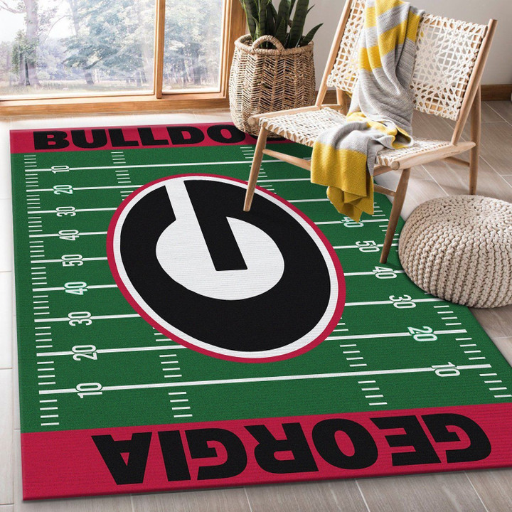 Georgia Bulldogs NFL Large Area Rugs Highlight For Home, Living Room & Outdoor Area Rug