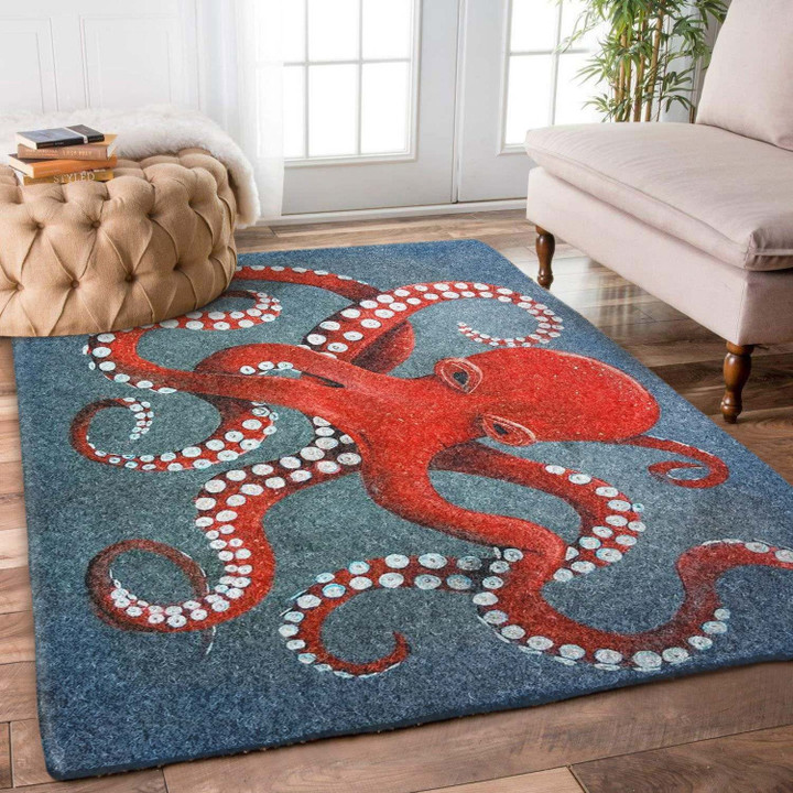 Red Kraken Large Area Rugs Highlight For Home, Living Room & Outdoor Area Rug