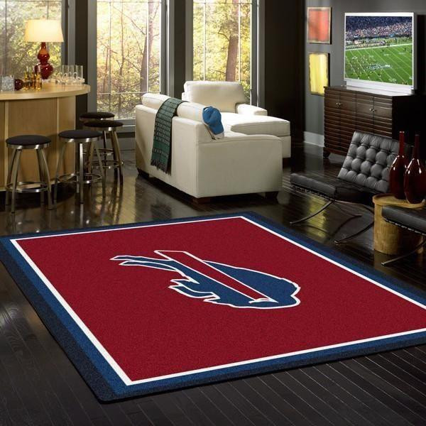 Gridiron Gatherings With Buffalo Bills Large Area Rugs Highlight For Home, Living Room & Outdoor Area Rug