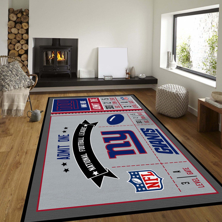 New York Giants Large Area Rugs Highlight For Home, Living Room & Outdoor Area Rug