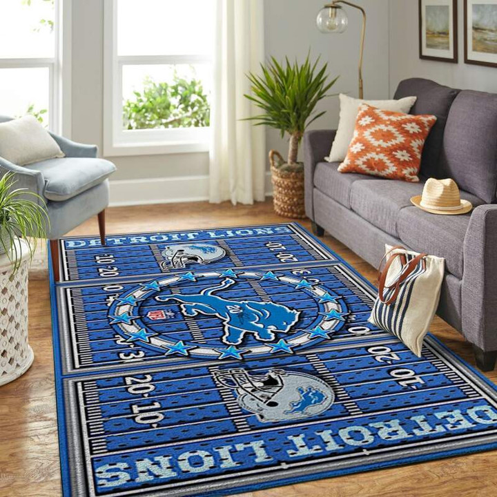 Elevate Your Space With The Detroit Lions Enthusiast Rug.