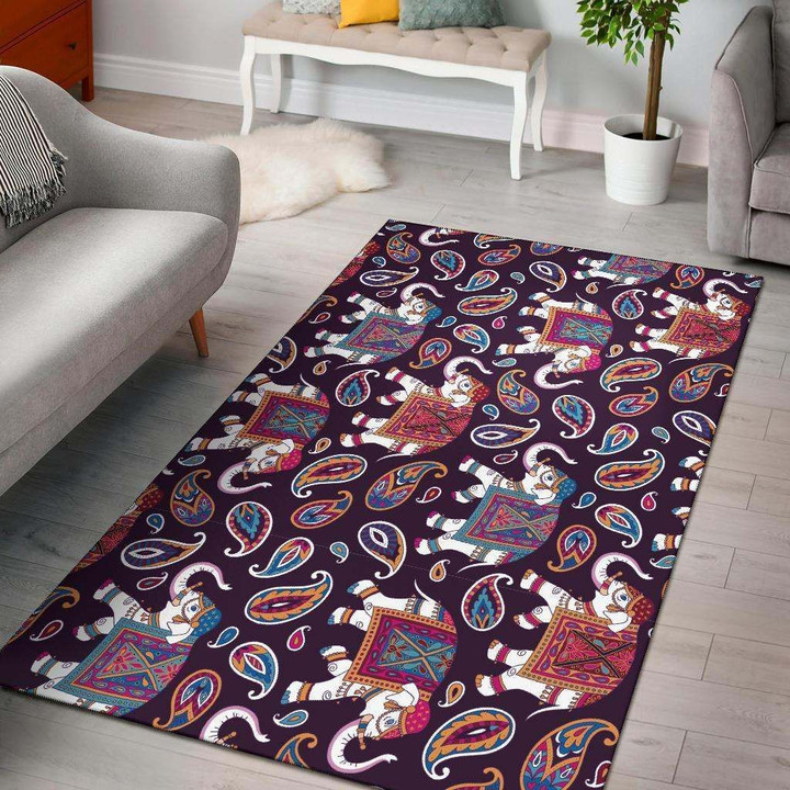 Bohemian Elephant Area Rug Carpet Carpets