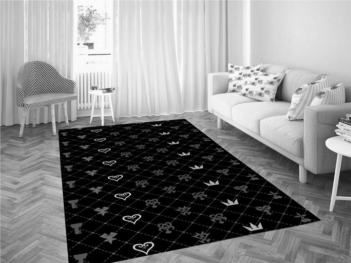 Kingdom Hearts Patterns Carpet Rug