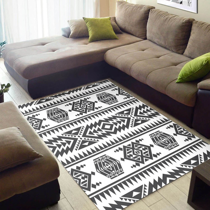 Beautiful African American Graphic Afrocentric Seamless Pattern Style Floor Living Room Rug