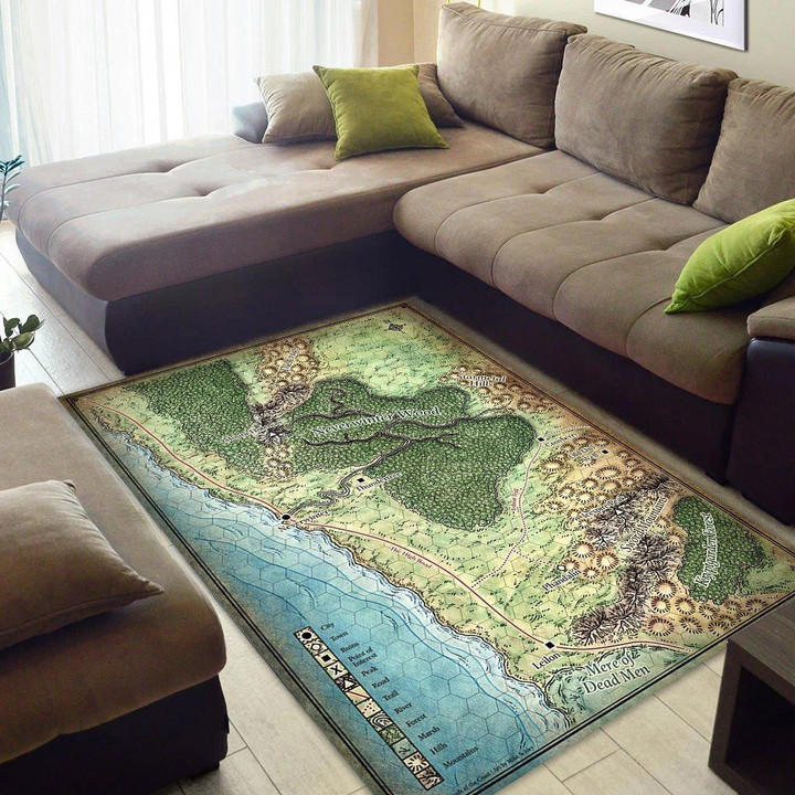 Dd1016 Dungeons &amp; Dragons Neverwinter Map Limited Edition Rug