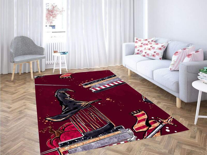 Gryffindo Pattern Carpet Rug
