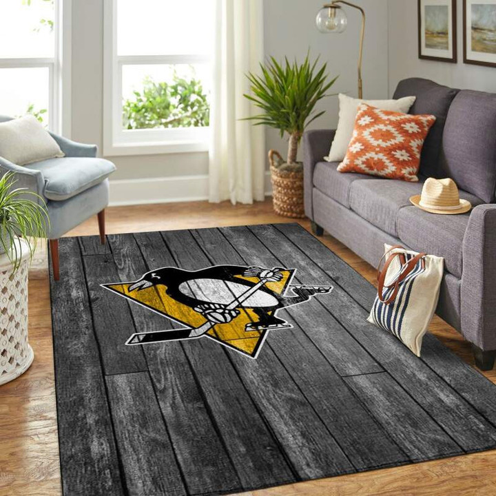 Game Day Gatherings With Keen On Pittsburgh Penguins Area Rug.