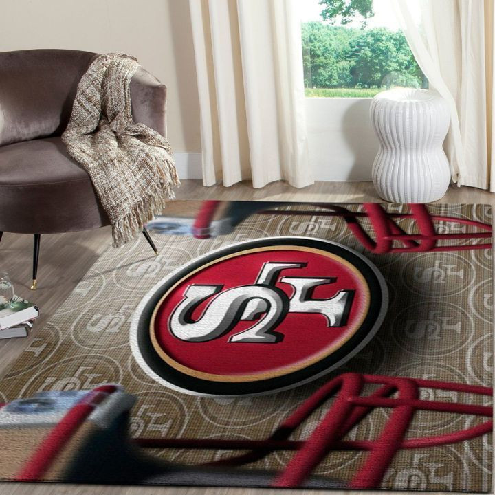 Football Symphony Of San Francisco With 49ers Living Room Area Rug.