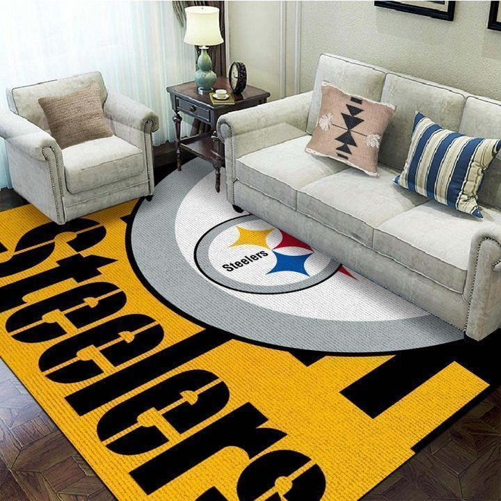 Touchdown Dreamscape With Pittsburgh Steelers Area Rug Delight.