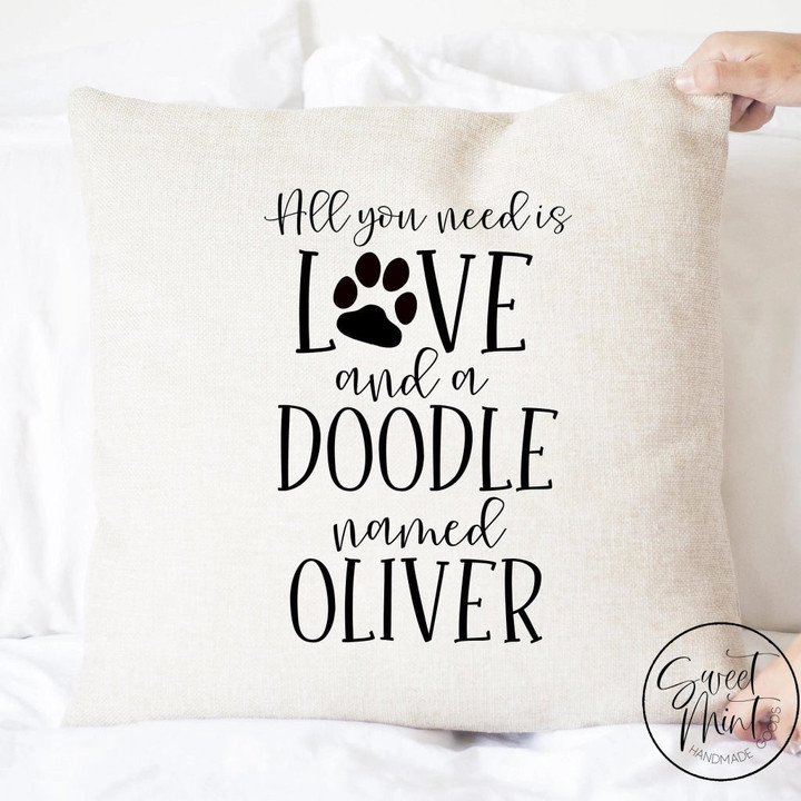 All You Need Is Love and A Doodle Pillow Cover