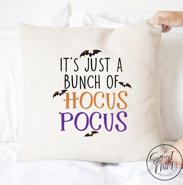 It's Just a Bunch of Hocus Pocus Pillow Cover - Halloween / Fall / Autumn Pillow Cover