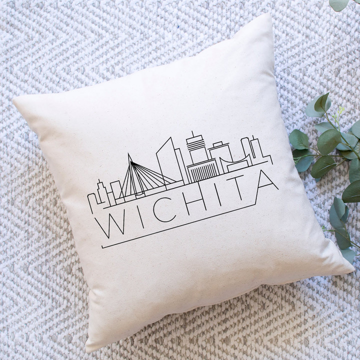 Wichita Skyline Pillow Cover