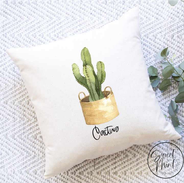 Cactus pillow cover