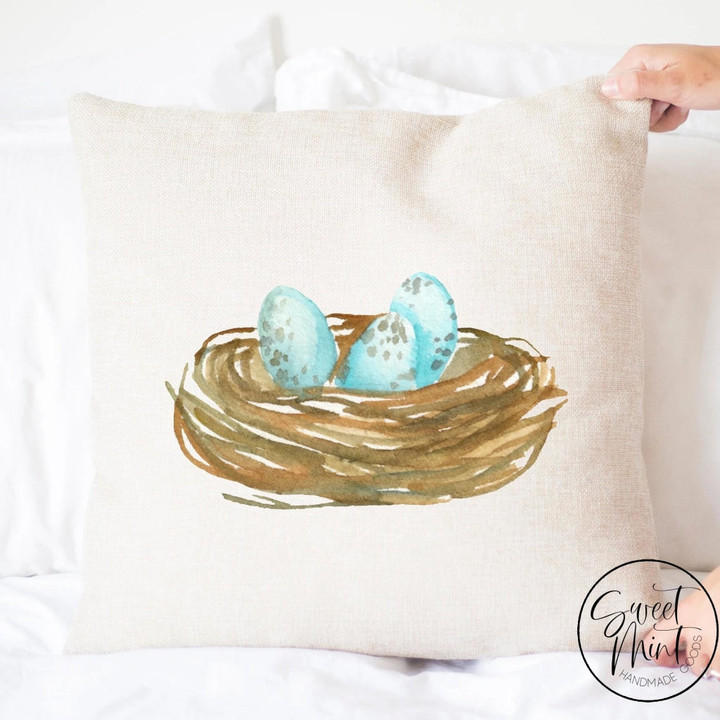 Birds Nest Pillow Cover
