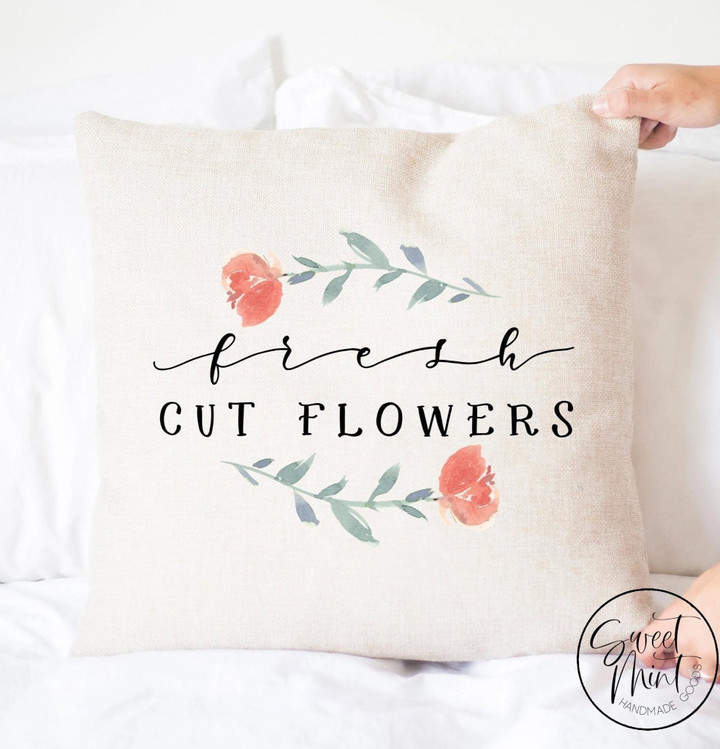 Fresh Cut Flowers Pillow Cover - Spring Pillow Cover