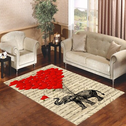 Elephant And Heart Living room carpet rugs