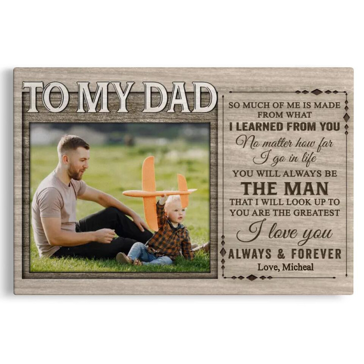 Canvas Prints From Photos, Personalized Canvas, Dad Gift, Father's Day Gift Demcanvas