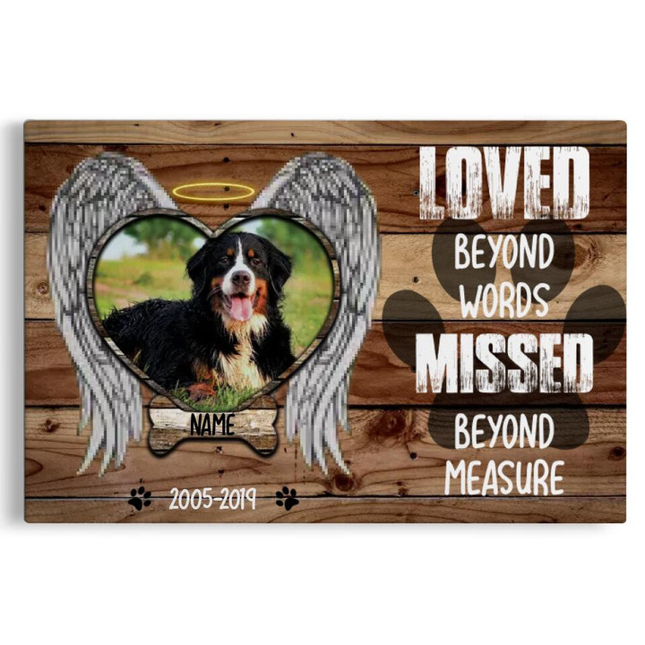Canvas Prints From Photos, Personalized Canvas, Pet Loss Gift, Dog Memorial Gifts Demcanvas