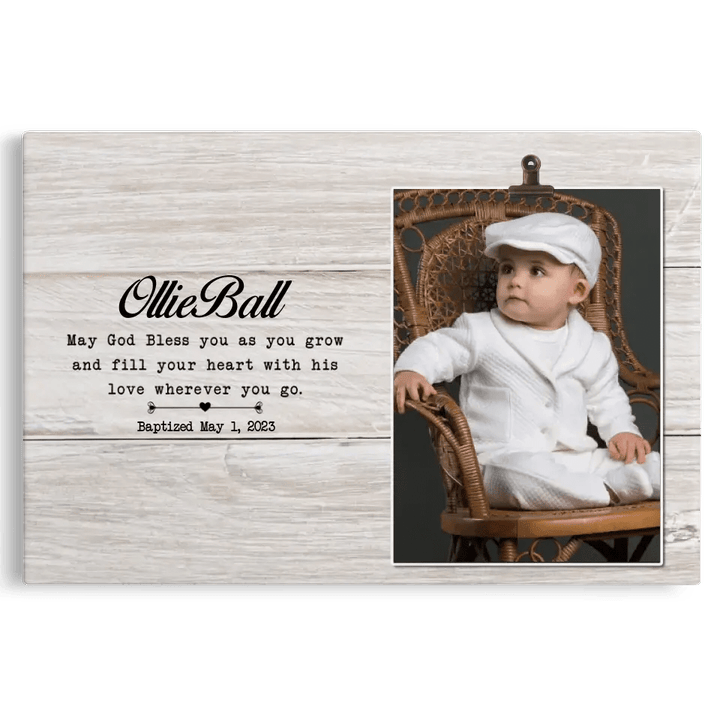 Personalized Canvas Prints, Confirmation Gifts, Baptism Frame for Godson, Catholic Confirmation Gifts Boy