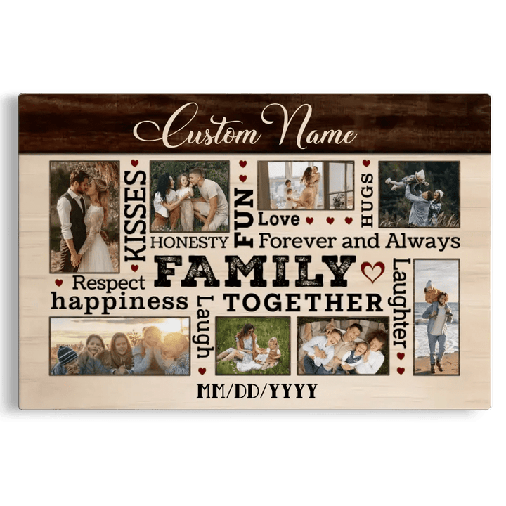 Personalized Canvas Prints Custom Photo, Best Gift For Family, Family Lover