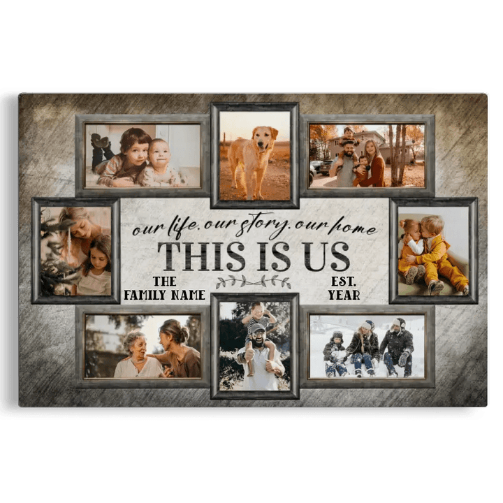 Personalized Canvas Prints, Custom Family Photo,  Family Picture Frame DemCanvas