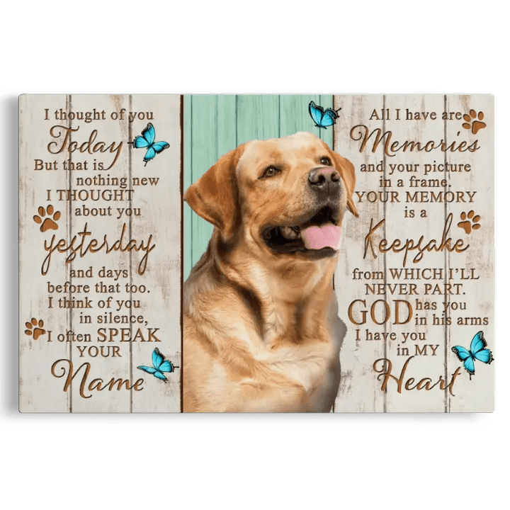 Personalized Canvas Prints, Gift For Someone Whose Dog Died DemCanvas