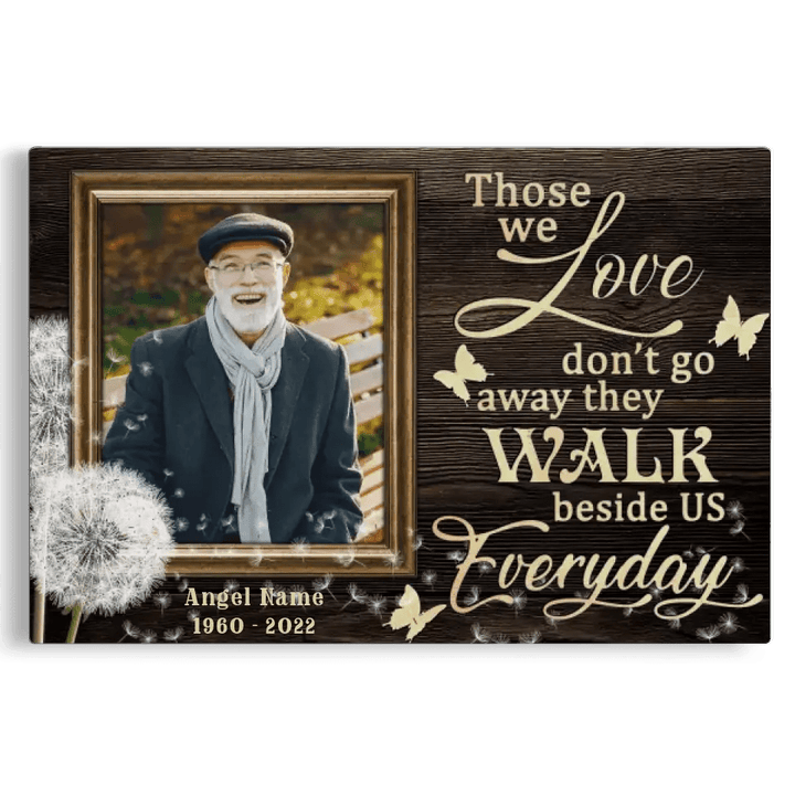 Personalized Canvas Prints, Custom Photo, Sympathy Gifts, Memorial Gift, My Mind Still Talks To You