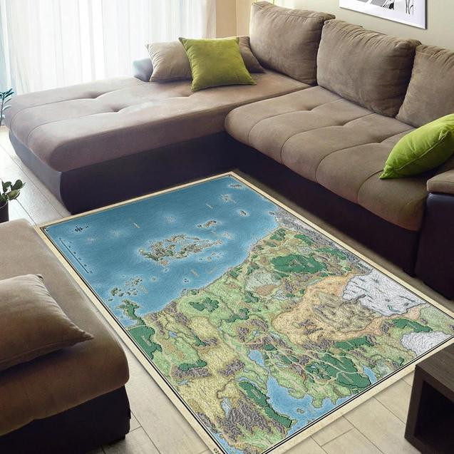 Dungeons Dragons Faerun Forgotten Realms Map Area Rug