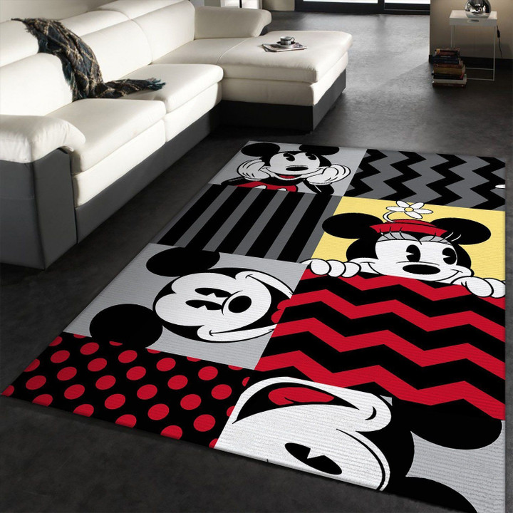 Mickey Mouse Pattern Rug – Custom Size And Printing