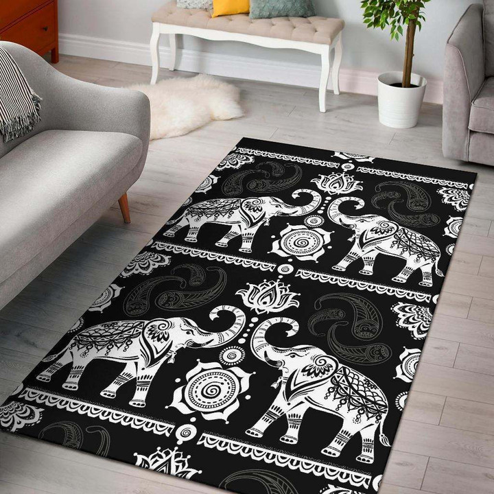 Good Fortune Elephant Area Rug Carpet Carpets