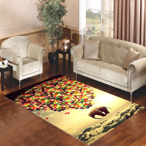 Elephants Rug Carpet Mat All Over Print