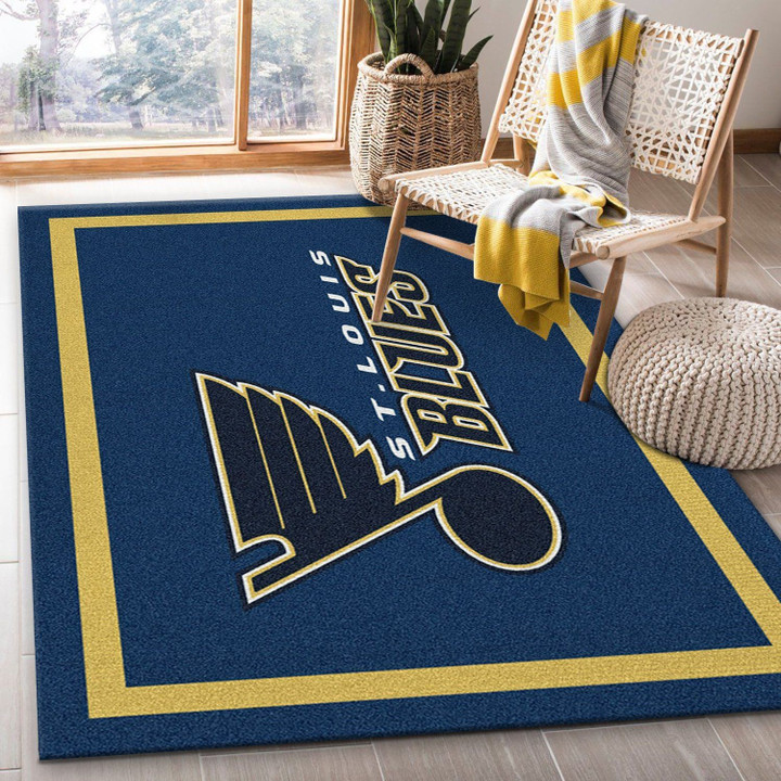 St Louis Blues Logo Rug – Custom Size And Printing