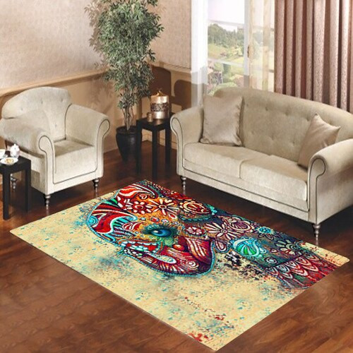 Elephant Art Living room carpet rugs